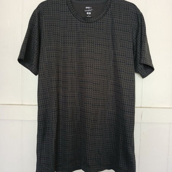 Francois Morellet × Uniqlo SPRZ NY T-Shirt Triangles Graphic Mens L Art Dry-Ex - Picture 1 of 10